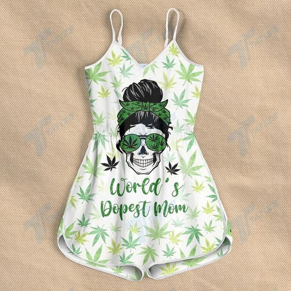 CANNABIS WORLD'S DOPEST MOM ROMPERS FOR WOMEN DESIGN 3D SIZE XS - 3XL - CA102223.jpg