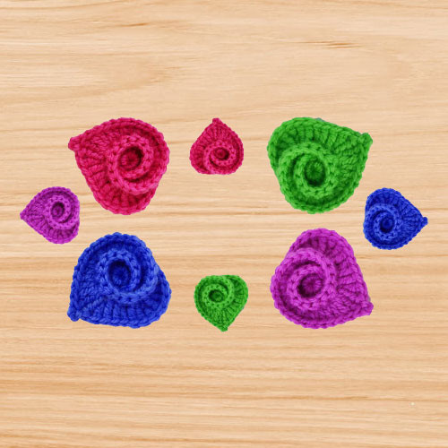 a crochet twist heart pattern