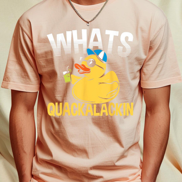 Duck Jokes Whats Quackalackin Quack Ducks Rubber Duck T-Shirt 381_T-Shirt_File PNG.jpg