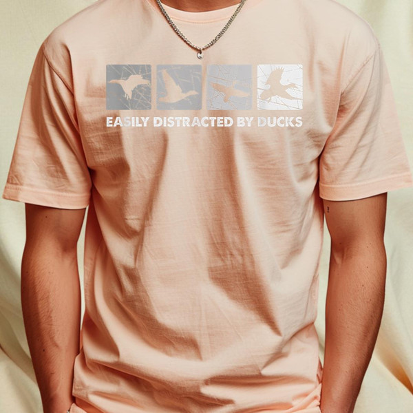 Easily Distracted By Ducks, Duck Hunting T-Shirt 211_T-Shirt_File PNG.jpg