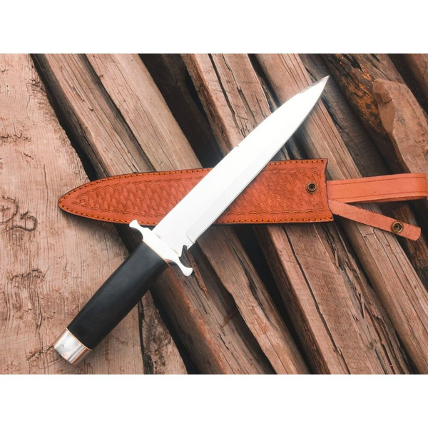 Custom Handmade Dagger Knife D2 Tool Steel Blade Hunting Dagger Survival Outdoor (2).jpg