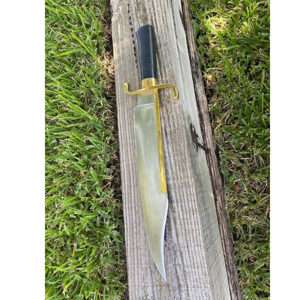 Alamo Musso Bowie Knife Custom Handmade Bowie Micarta Handle Survival Knife Camp (1).jpg