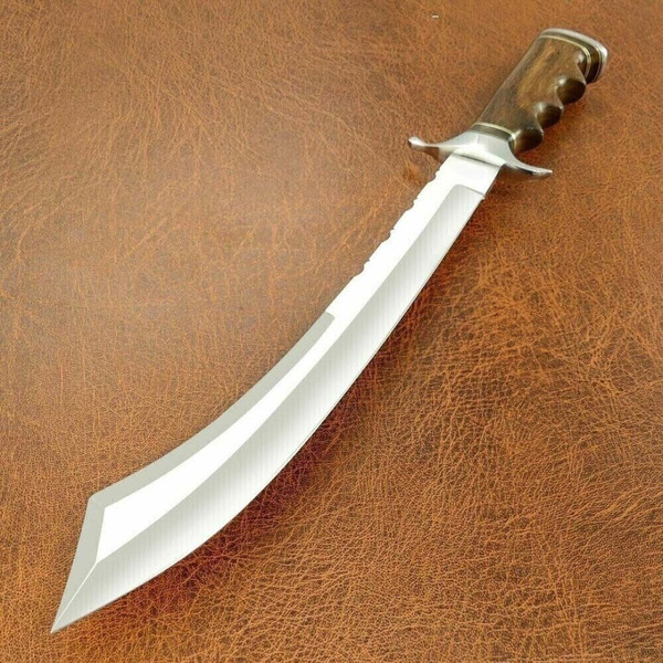 Custom Handmade Bowie Knife Hunting Bowie Survival Outdoor Camping Knife D2 Tool Steel Bowie Gift For Him Special Knife (2).jpg