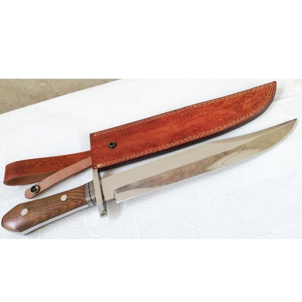Laredo Bowie Knife Custom Handmade Bowie Full Tang Bowie Knife Survival Knife Gift For Him Survival Outdoor Camping (2).jpg