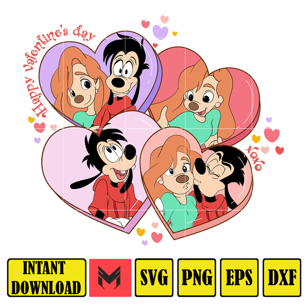 Happy Valentine's Day Svg, Cartoon Valentine Svg, Retro Valentines Svg, Magical Heart Valentines, Honeymoon Vacation.jpg