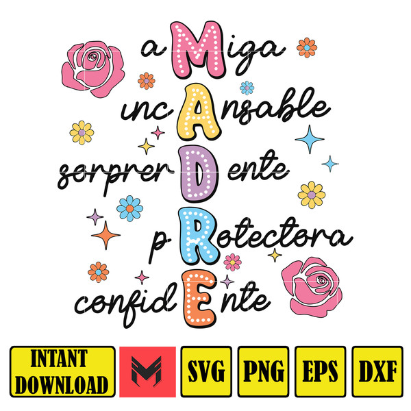 Spanish Mothers Day Svg, Retro Madre Png Sublimation, Groovy Mama Svg, Mother's Day Svg, Mama Sublimation Svg, Retro Mama Svg.jpg