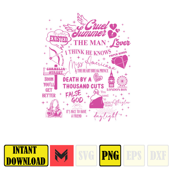 Taylor Swift Cruel Summer Pink Png, Taylor The Eras Tour Png, Taylor Swiftie Png, Flower Taylor Png, Taylors Version, Taylor Fan Png, Instant Download.jpg