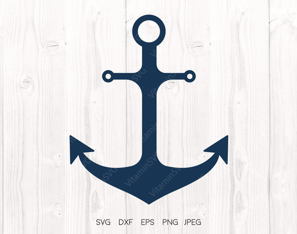 Anchor SVG, Nautical decor svg, Sea svg, Sailing svg, Anchor clipart, Anchor vector file, Cruise svg Cricut downloads, Files for silhouette.jpg
