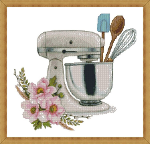 Hand Drawn Stand Mixer With Flowers2.jpg