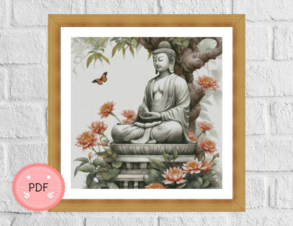 Buddha Surrounded By Lotus Flowers6.jpg