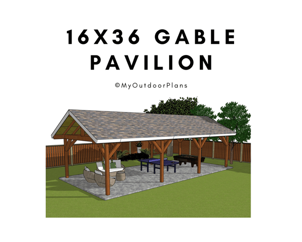 16x36 gable pavilion plans.png