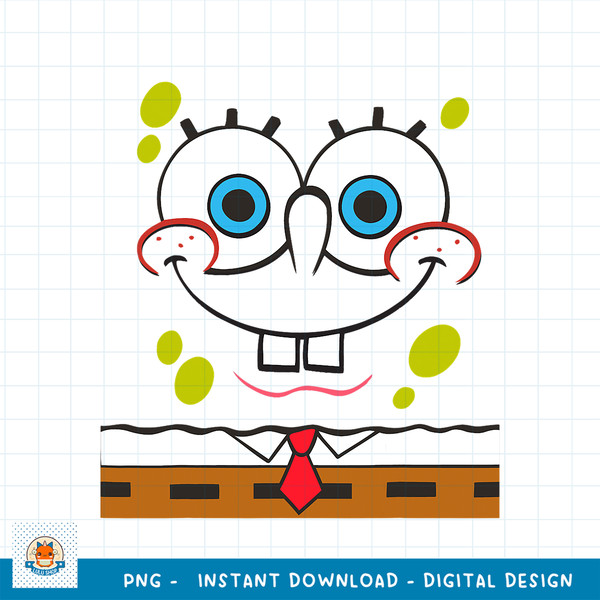 Spongebob Squarepants Large Face png, digital download png, digital download .jpg