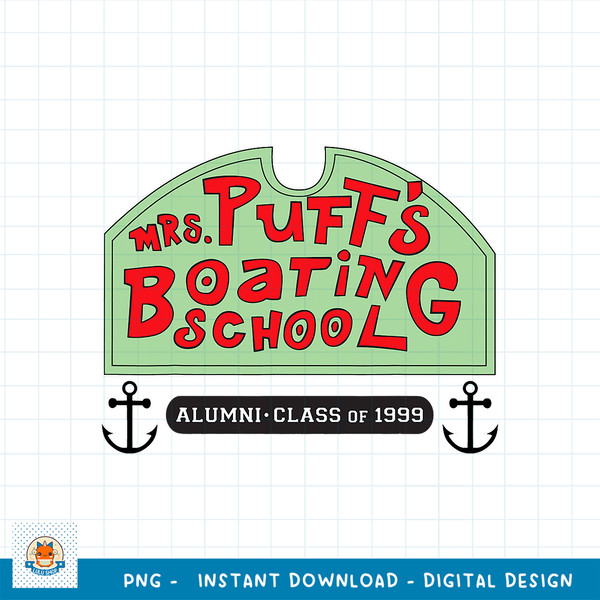 Spongebob Squarepants Mrs Puffs Boating School png, digital download .jpg