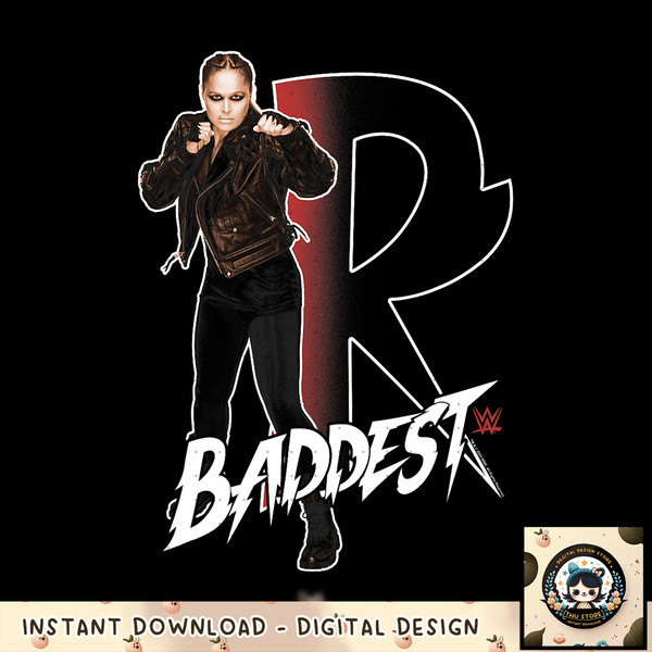 WWE Baddest Ronda Rousey Full Body Photo Real Portrait png, digital download, instant .jpg
