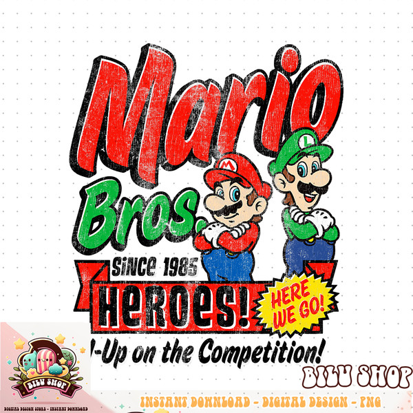 Super Mario Bros. Mario _ Luigi Since 1985 Heroes png download .jpg