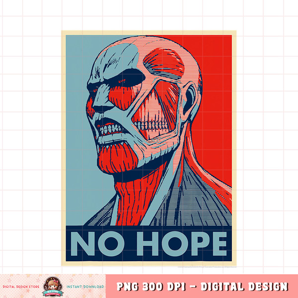 Attack on Titan Colossus Titan No Hope Poster PNG Download copy.jpg