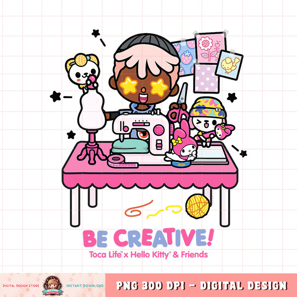 Toca Life x Hello Kitty _ Friends BE CREATIVE! png, digital download, instant.pngToca Life x Hello Kitty _ Friends BE CREATIVE! png, digital download, instant .