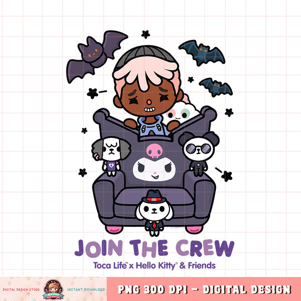 Toca Life x Hello Kitty _ Friends JOIN THE CREW png, digital download, instant.pngToca Life x Hello Kitty _ Friends JOIN THE CREW png, digital download, instant
