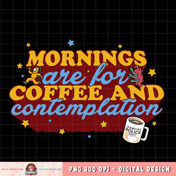 Netflix Stranger Things Coffee And Contemplation Typographic T-Shirt copy.jpg