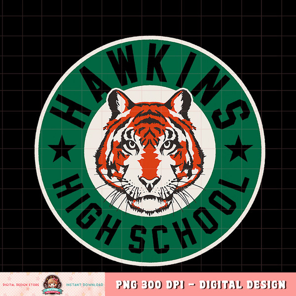 Netflix Stranger Things Hawkins High School Logo T-Shirt copy.jpg