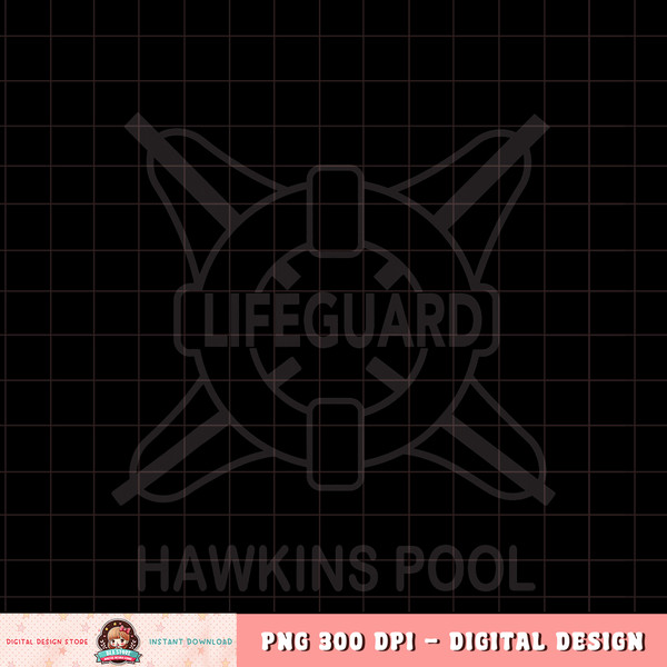 Netflix Stranger Things Hawkins Pool Lifeguard Logo T-Shirt copy.jpg