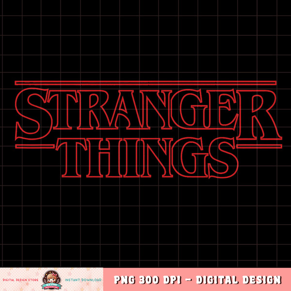 Netflix Stranger Things Outline Logo T-Shirt copy.jpg