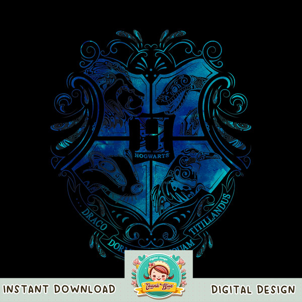 Harry Potter Hogwarts Water Element Crest png, digital download, instant .jpg