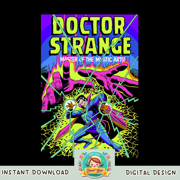 Marvel Doctor Strange Mystic Arts Neon Graphic png, digital download, instant png, digital download, instant .jpg