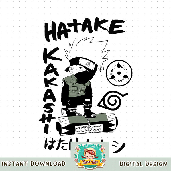 Naruto Shippuden Hatake Kakashi SD png, digital download, instant .jpg
