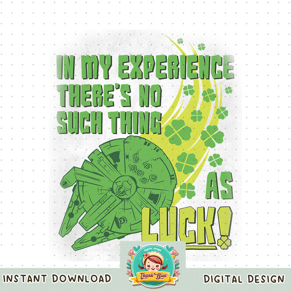 Star Wars St. Patrick_s Day No Such Thing as Luck png, digital download, instant .jpg