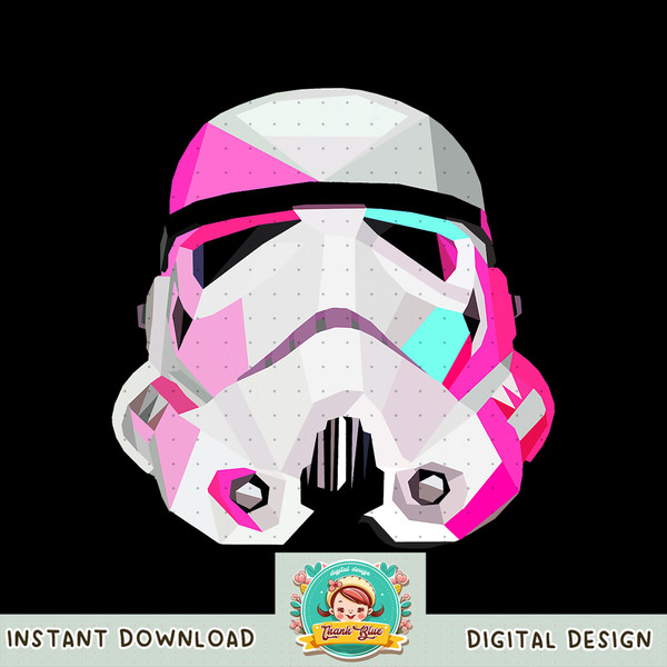 Star Wars Stormtrooper GeometricPrism Helmet Graphic png, digital download, instant png, digital download, instant .jpg
