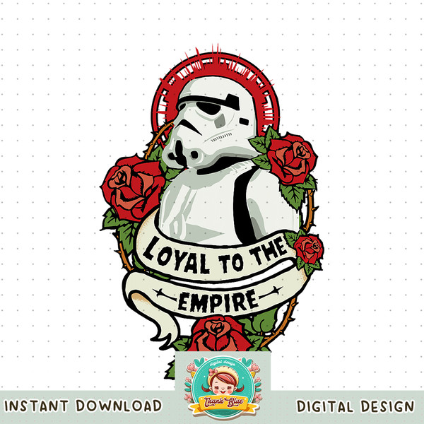 Star Wars Stormtrooper Loyal to the Empire Tattoo png, digital download, instant .jpg