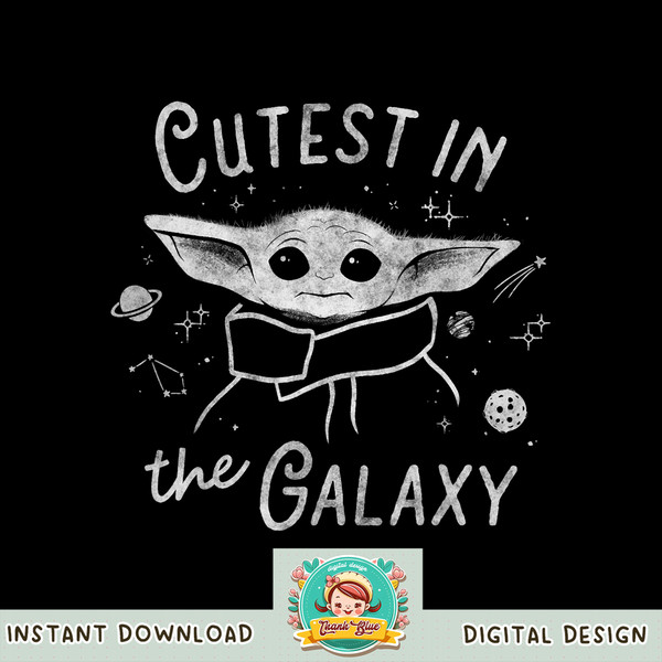 Star Wars The Child Cutest In The Galaxy Outline png, digital download, instant .jpg