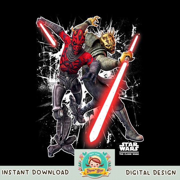 Star Wars The Clone Wars Darth Maul _ Savage Opress png, digital download, instant .jpg