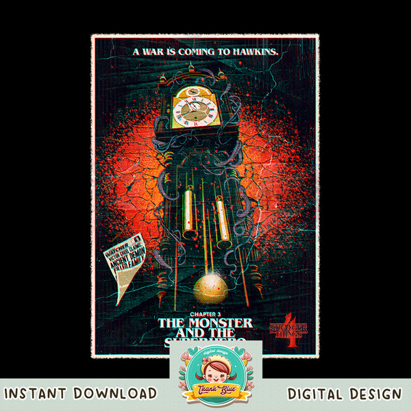 Stranger Things 4 Chapter 3 The Monster And The Superhero png, digital download, instant .jpg