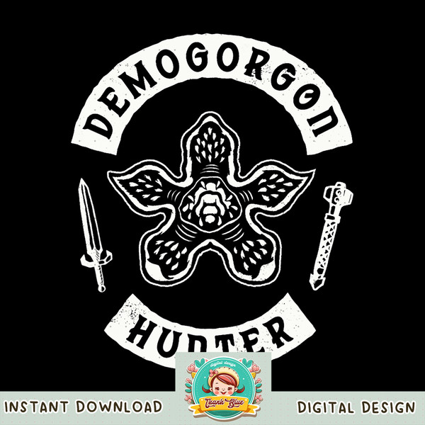 Stranger Things 4 Demogorgon Hunter V1 png, digital download, instant .jpg