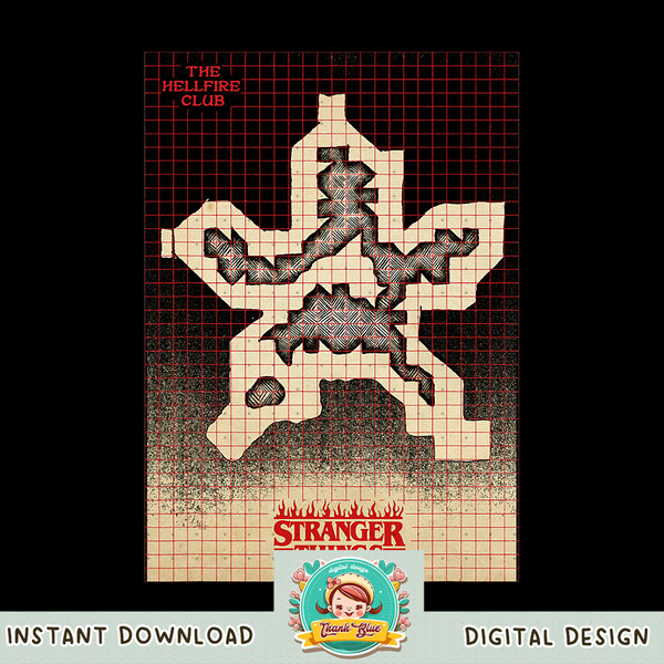 Stranger Things 4 Demogorgon Pixel Art png, digital download, instant .jpg
