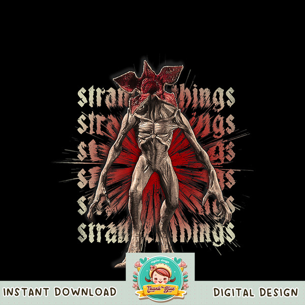 Stranger Things 4 Demogorgon Red Stacks png, digital download, instant .jpg
