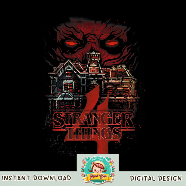 Stranger Things 4 House of Vecna Poster png, digital download, instant .jpg