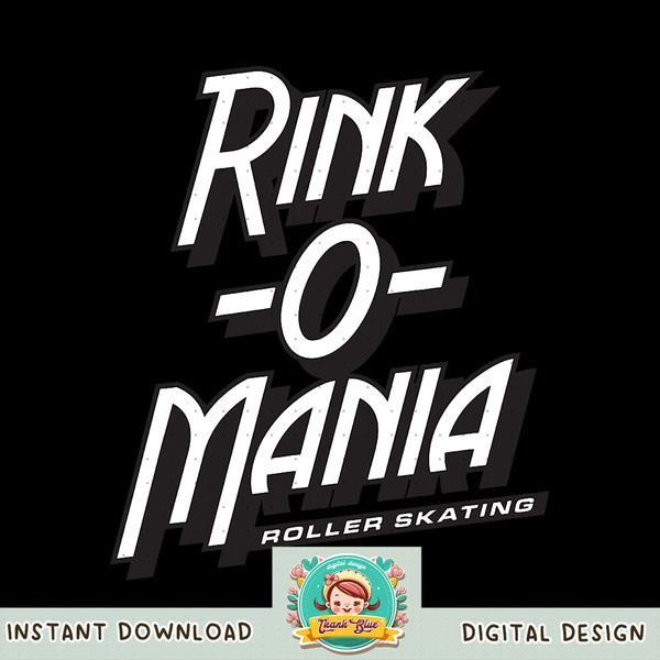 Stranger Things 4 Rink O Mania Black png, digital download, instant .jpg