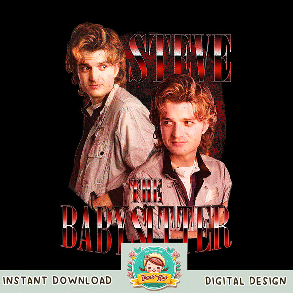 Stranger Things 4 Steve The Baby Sitter png, digital download, instant .jpg