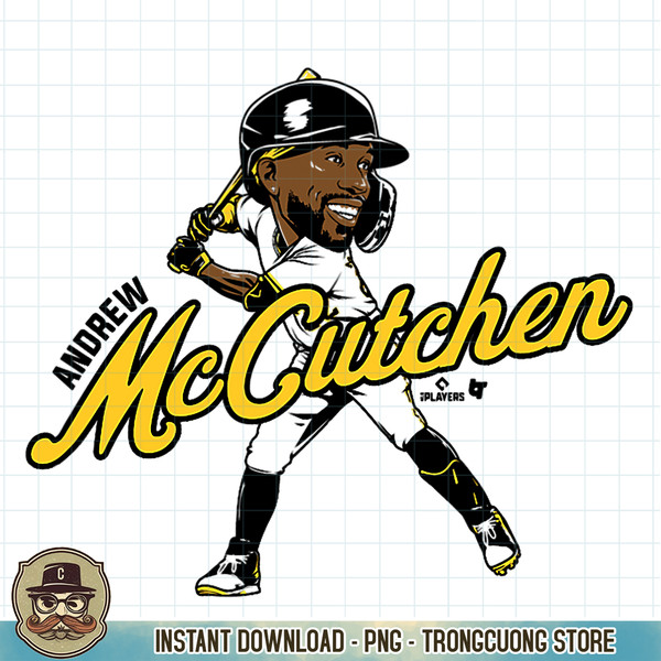 Andrew McCutchen, Caricature, Pittsburgh Baseball PNG Download.jpg