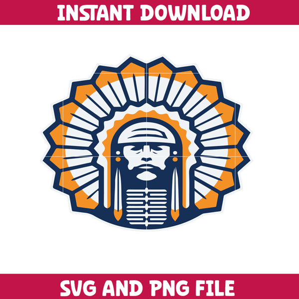 Illinois Fighting Illini Svg, Illinois Fighting Illini logo svg, Illinois Fighting Illini University, NCAA Svg (6).png
