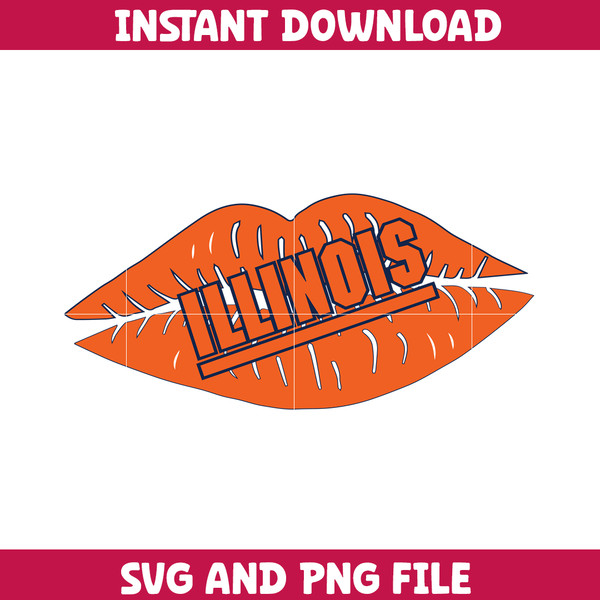 Illinois Fighting Illini Svg, Illinois Fighting Illini logo svg, Illinois Fighting Illini University, NCAA Svg (62).png