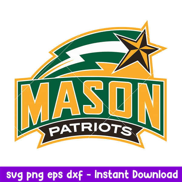 George Mason Patriots Logo Svg, George Mason Patriots Svg, NCAA Svg, Png Dxf Eps Digital File.jpeg