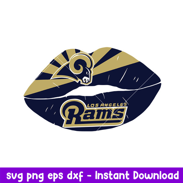 Los Angeles Rams Lip Svg, Los Angeles Rams Svg, NFL Svg, Png Dxf Eps DIgital File.jpeg