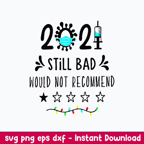 2021 Still bad Would not Recommend Svg, Png Dxf Eps Digital File.jpeg