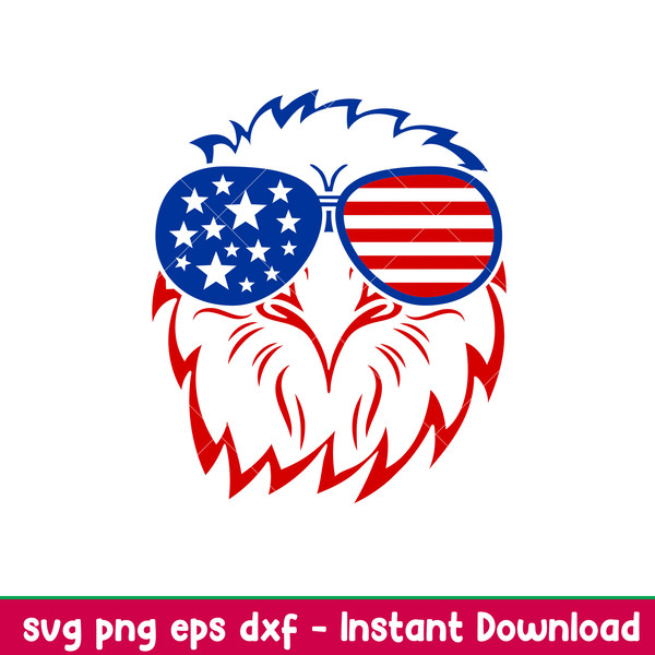 American Eagle Sunglasses, American Eagle Sunglasses Svg, 4th of July Svg, Patriotic Svg, Independence Day Svg, USA Svg, png, eps, dxf file.jpeg