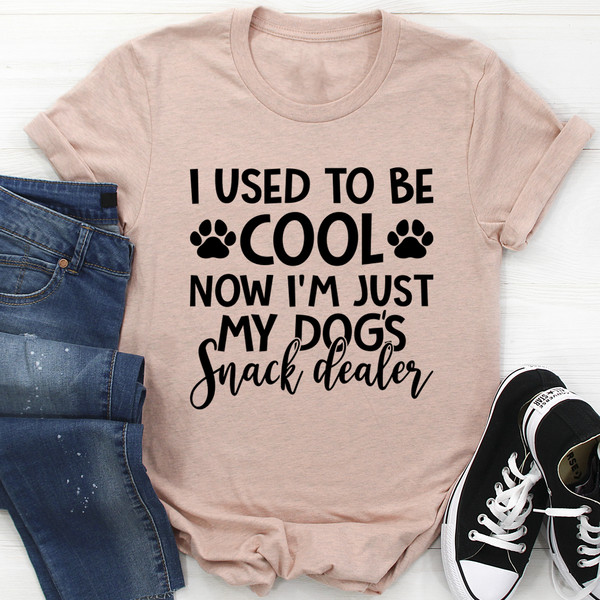 I Used To Be Cool Now I'm Just My Dogs Snack Dealer Tee...jpg