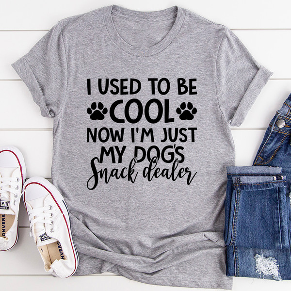 I Used To Be Cool Now I'm Just My Dogs Snack Dealer Tee.0.jpg
